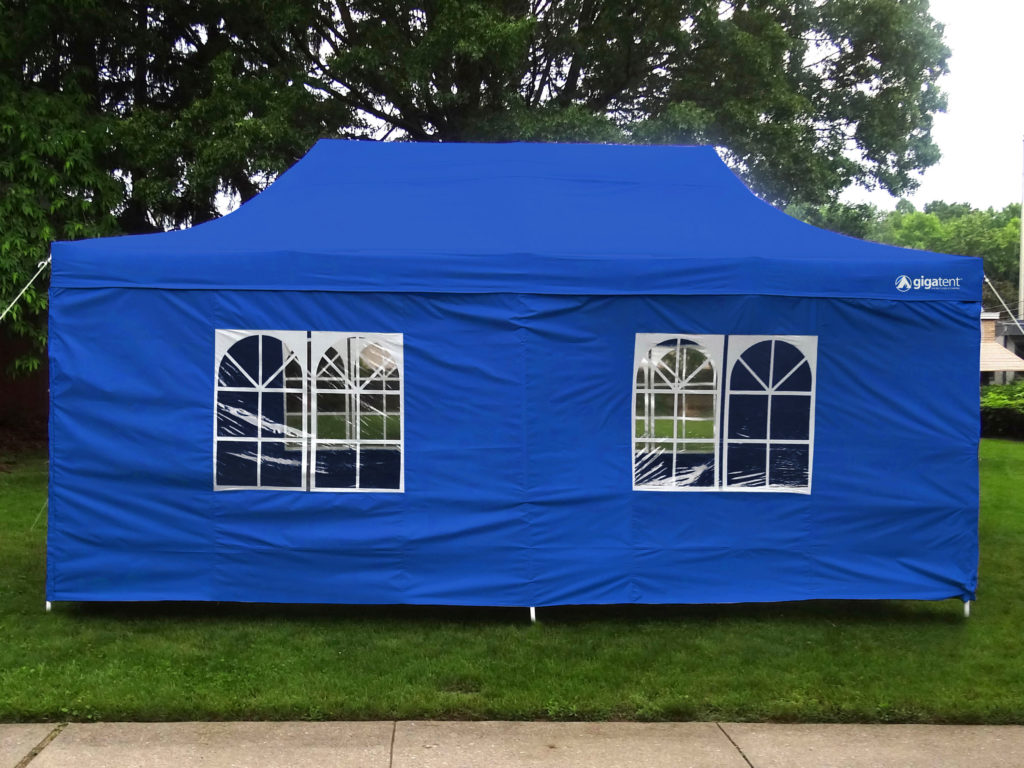 GigaTent Blue Pop Up Canopy 10' x 20 Height Up To 130 ...