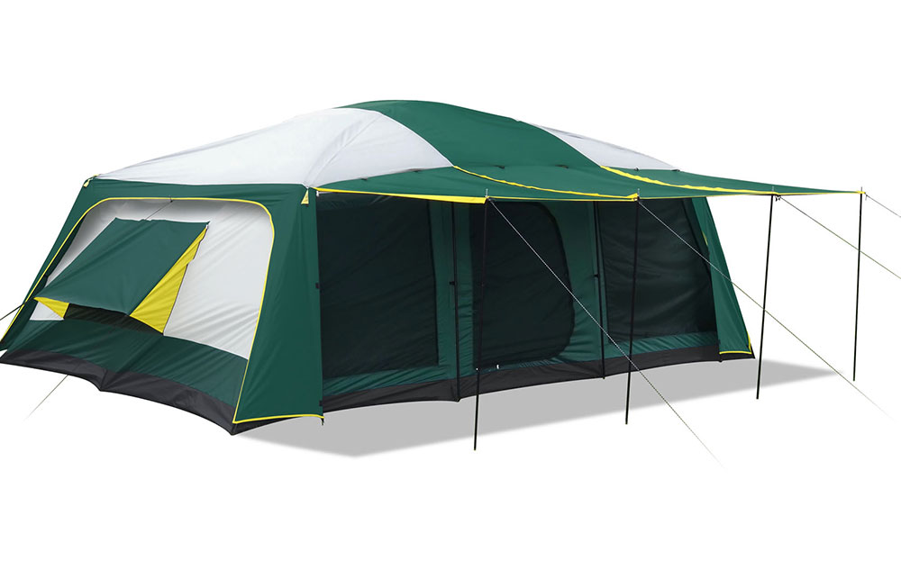 GigaTent Carter Mountain 20’ x 10’ 8-12 Person 3 Room Dome Tent | Gigatent