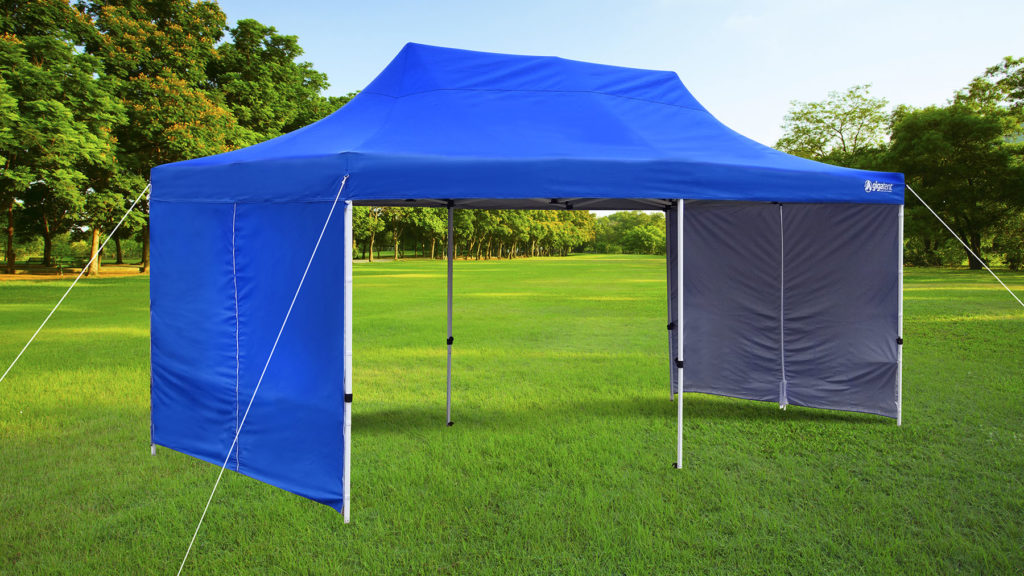 GigaTent Blue Pop Up Canopy 10′ x 20 Height Up To 130″ Walls included ...